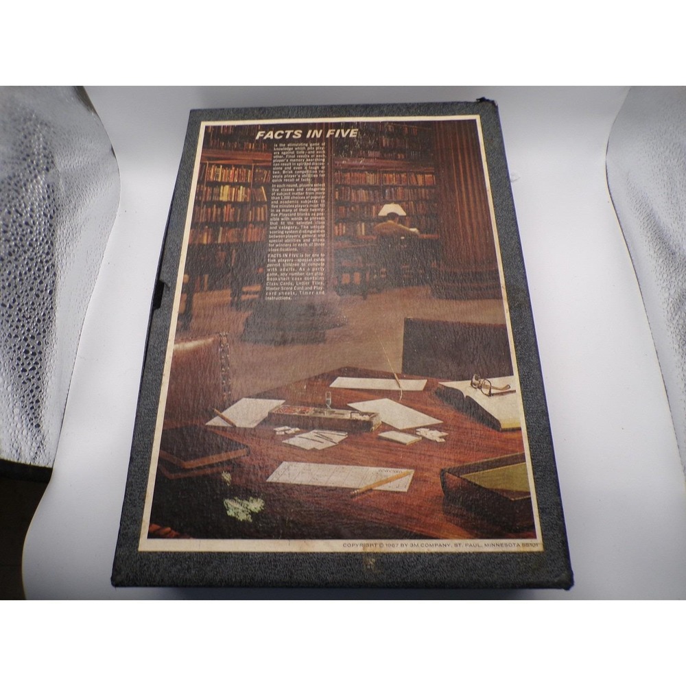 Vintage Facts in Five Trivia‎ Game of Knowledge 3M 1967 Complete